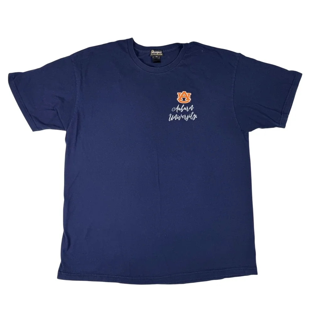 Gameday Couture Auburn Tigers T-Shirt Women XL Navy Blue Good Floral Graphic Tee - Picture 2 of 7